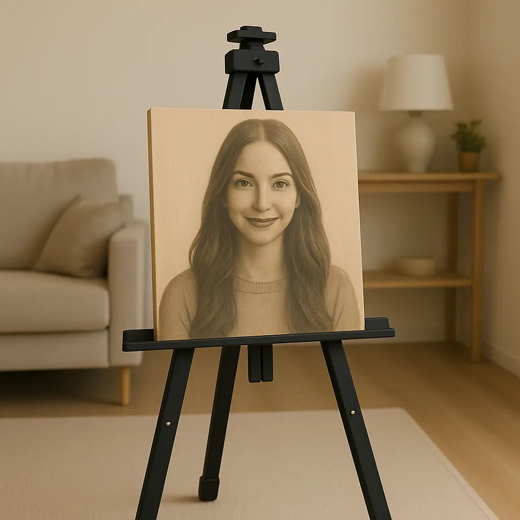 Urodziny — portret na drewnie EdexArt