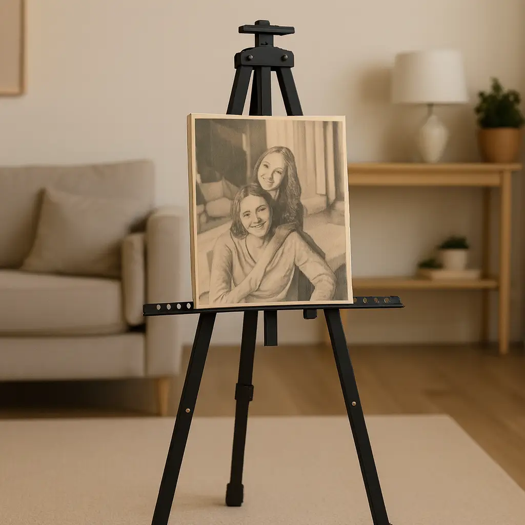 Dzień Mamy i Taty — portret na drewnie EdexArt