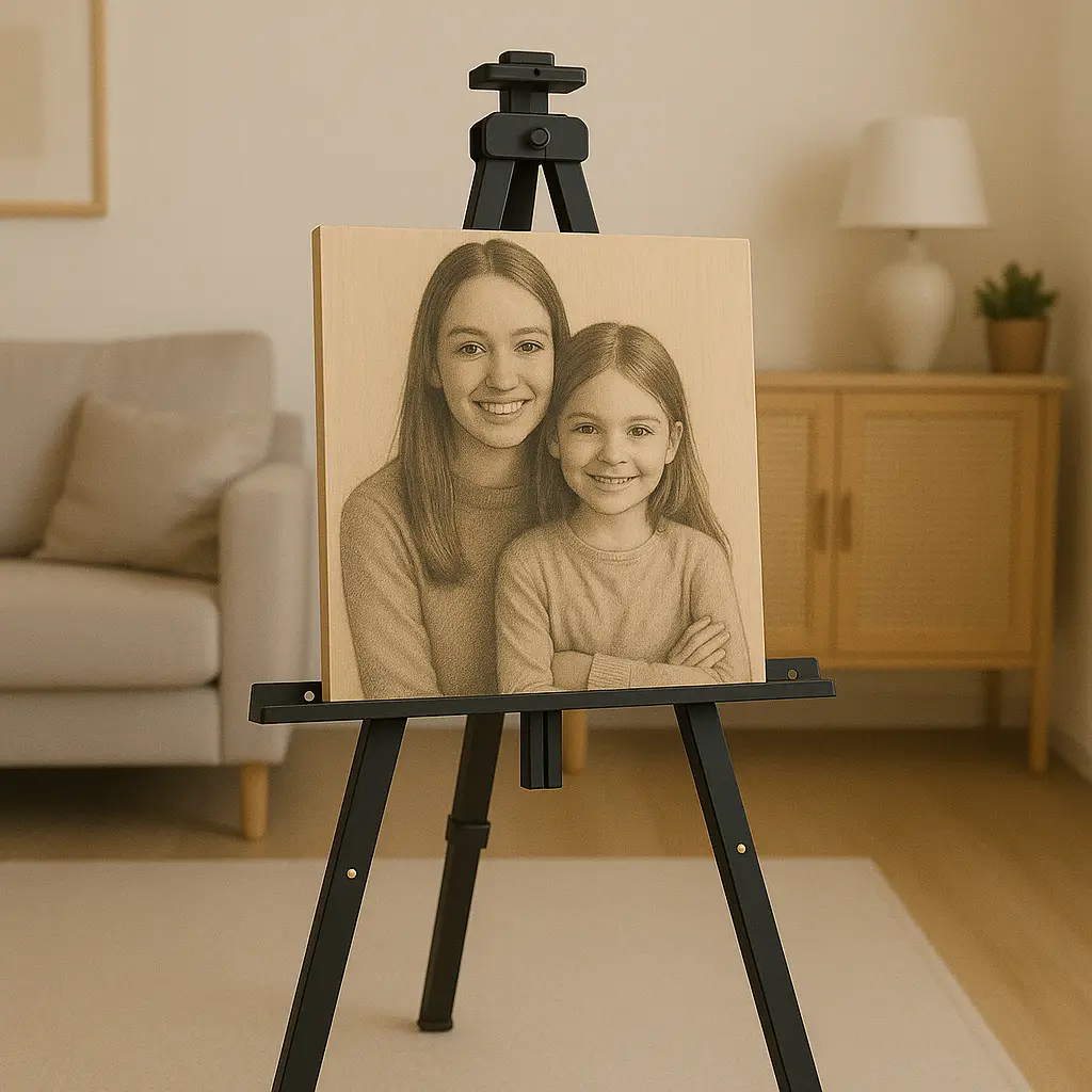 Święta — portret na drewnie EdexArt